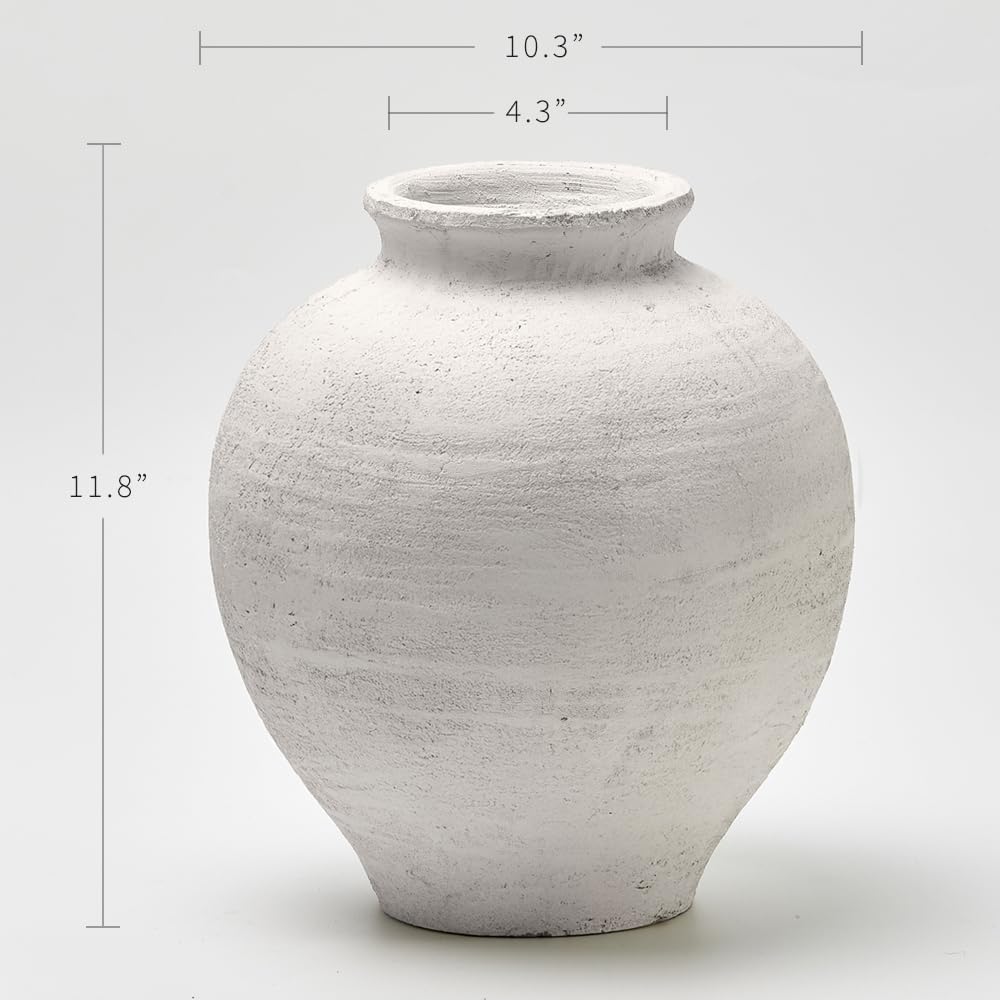 White Ceramic Large Vase