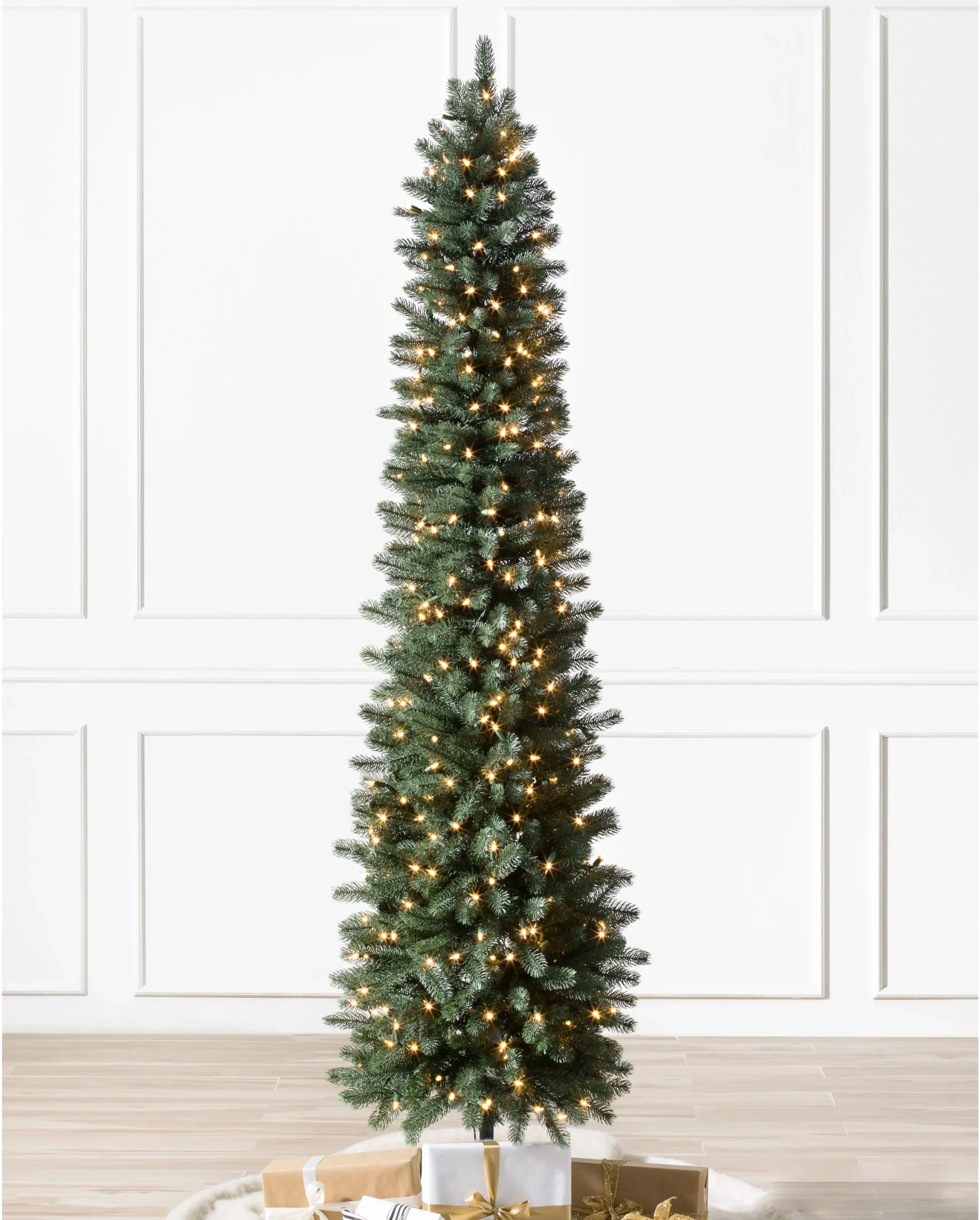 Pre-Lit Pencil Christmas Tree