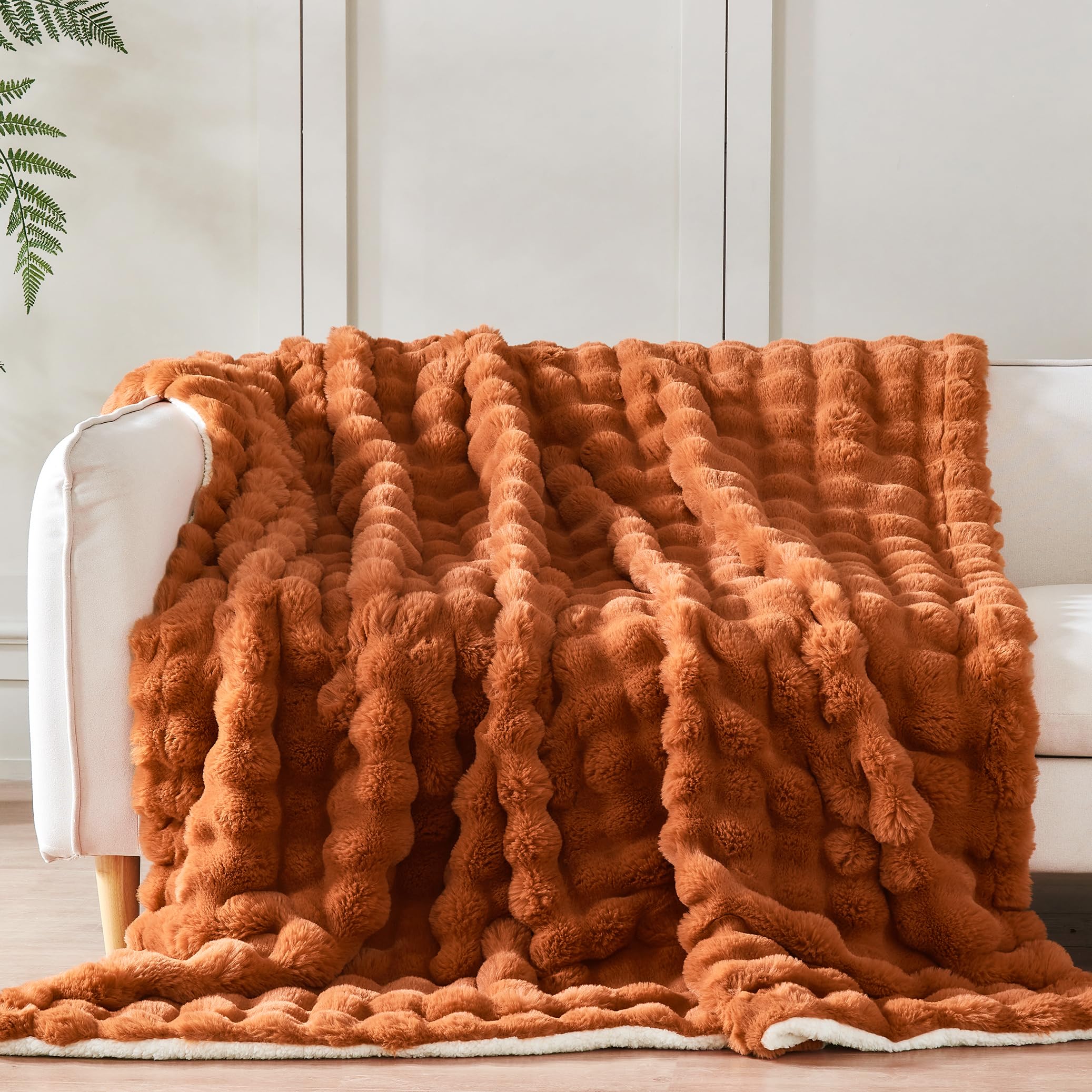 Faux Fur Throw Blanket